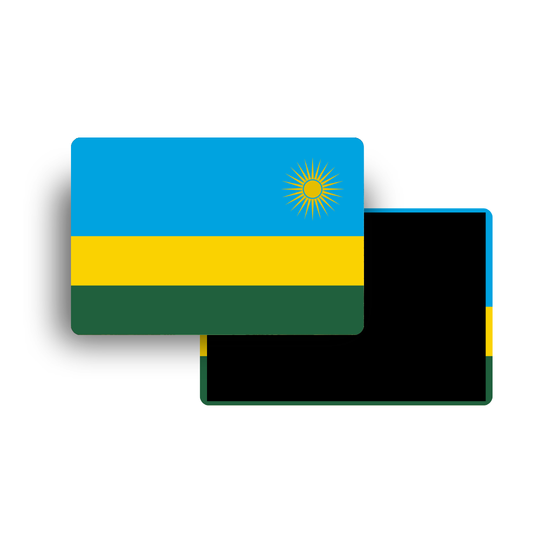 M901G Magnet Drapeau Pays du Monde - Rwanda