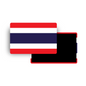 M909 Magnet Drapeau Pays du Monde - Thailande