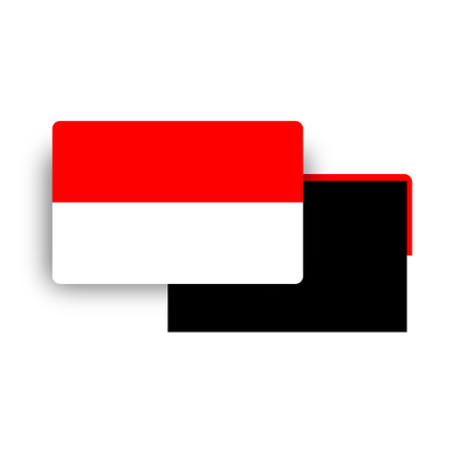 M916 Magnet Drapeau Pays du Monde - Indonésie