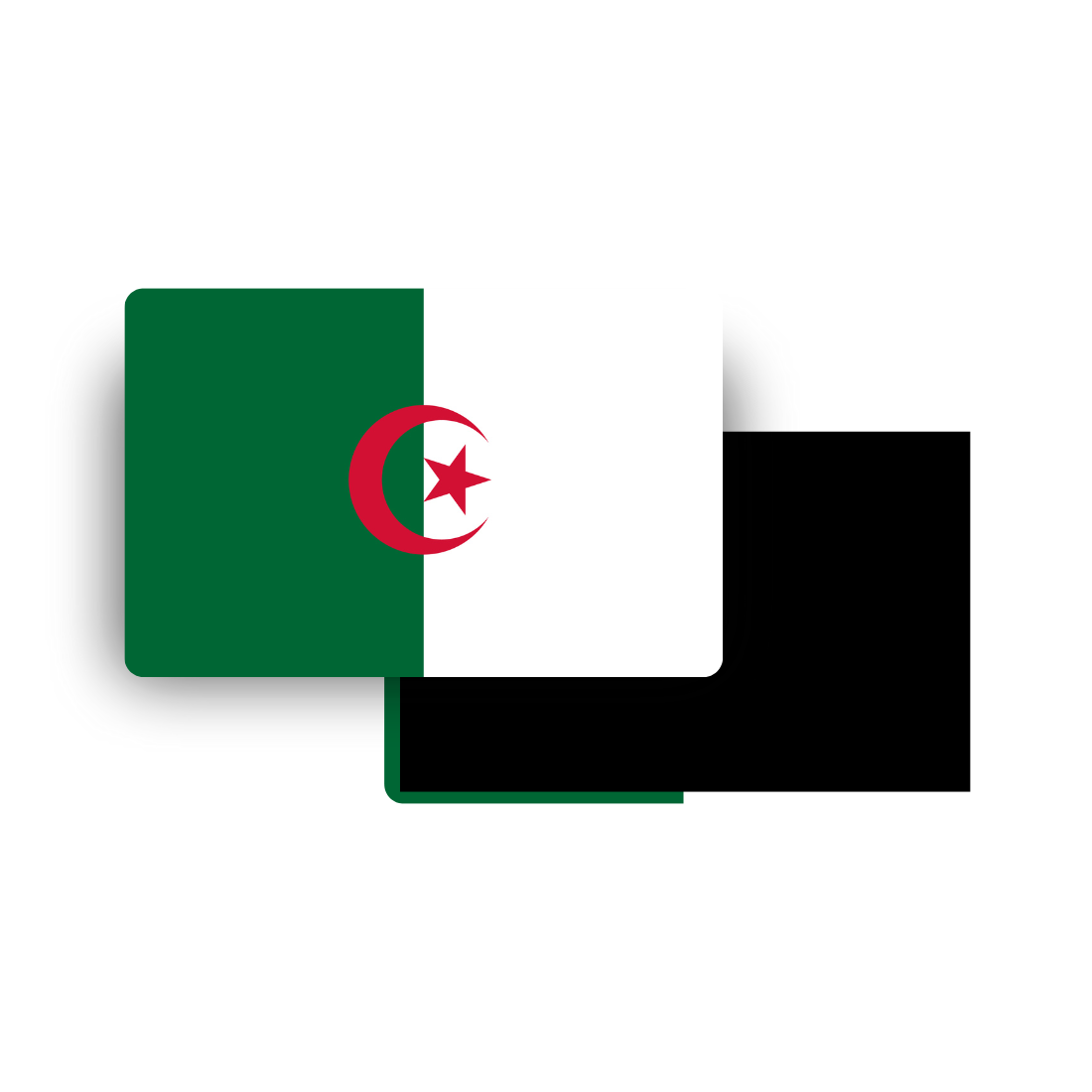 M927 Magnet Drapeau Pays du Monde - Algérie