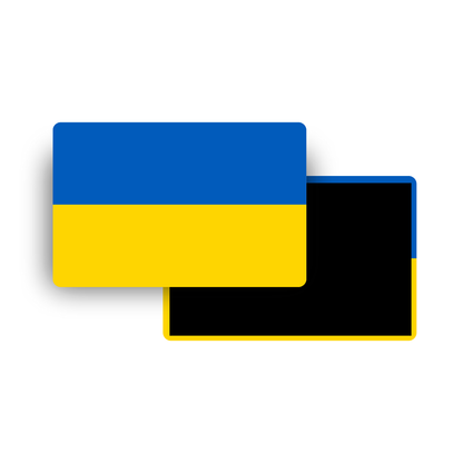 M929 Magnet Drapeau Pays du Monde - Ukraine
