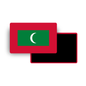 M932 Magnet Drapeau Pays du Monde - Maldives