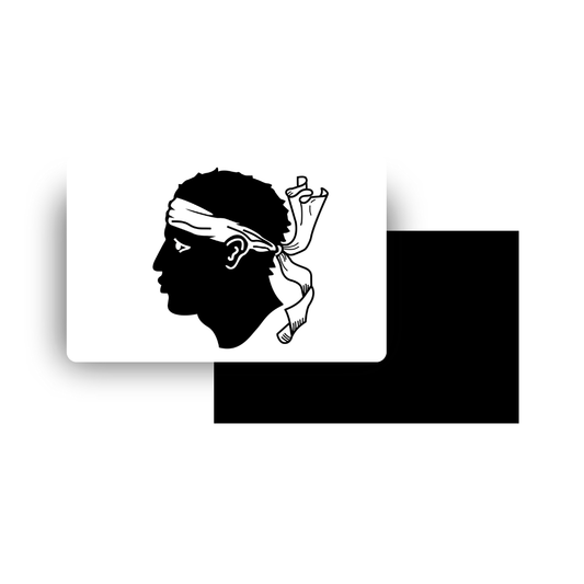 M933 Magnet Drapeau Pays du Monde - Corse