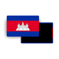 M941 Magnet Drapeau Pays du Monde - Cambodge