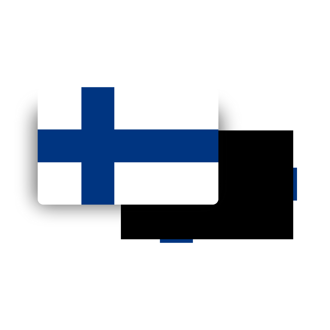 M943 Magnet Drapeau Pays du Monde - Finlande