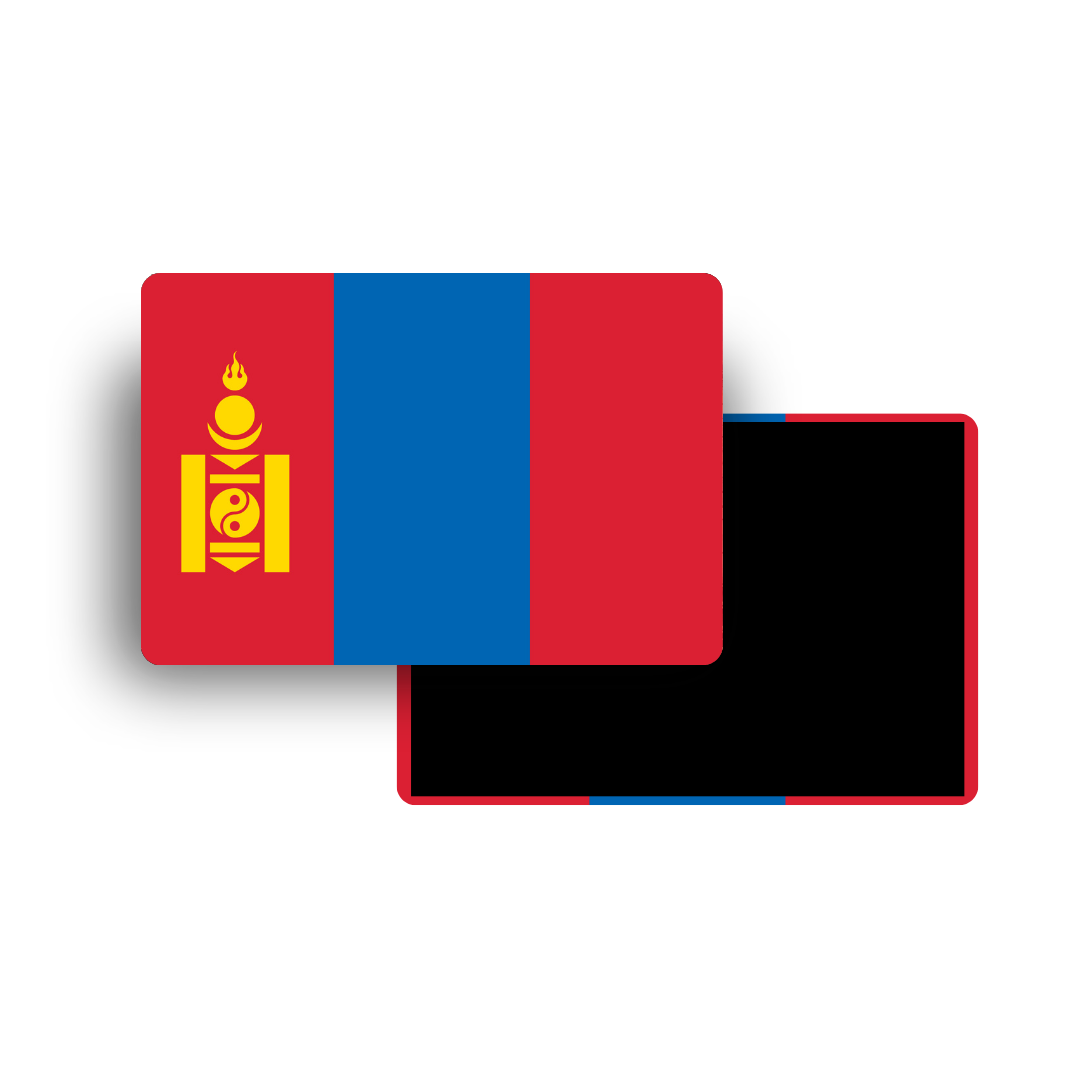 M995 Magnet Drapeau Pays du Monde - Mongolie