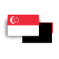 M998 Magnet Drapeau Pays du Monde - Singapour
