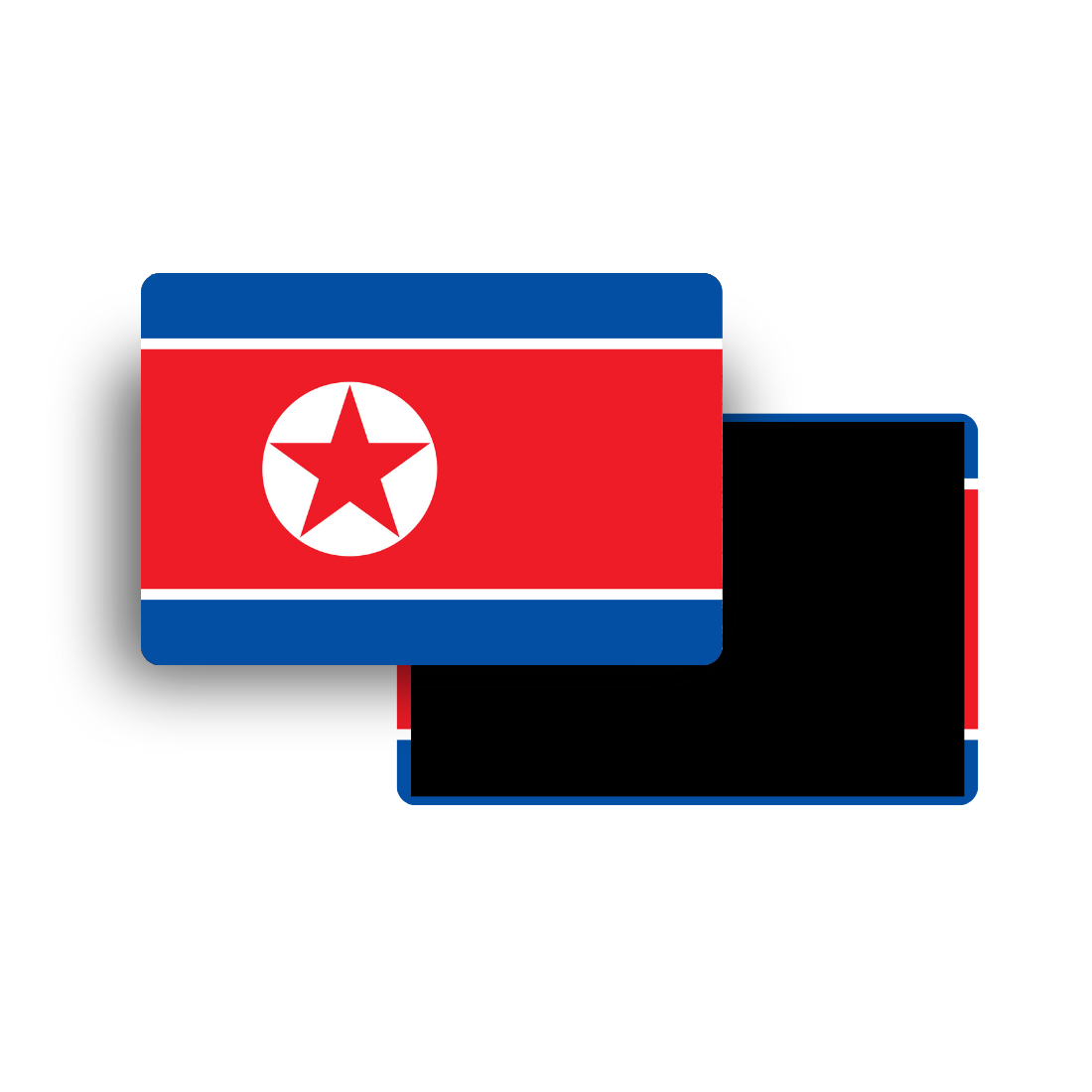 M999 Magnet Drapeau Pays du Monde - Corée du Nord