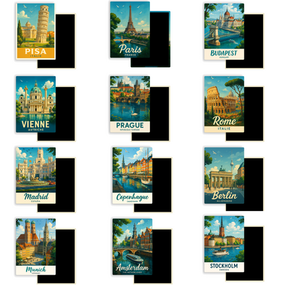 M549 Magnet Ville d'Europe - Saint-Jacques-de-Compostelle Espagne
