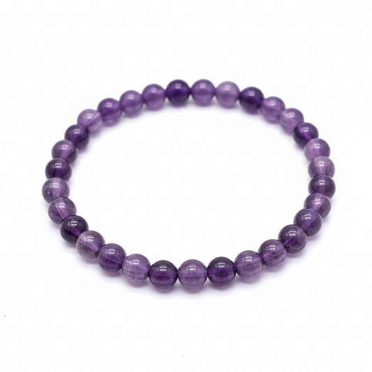Bracelet Améthyste 6 mm