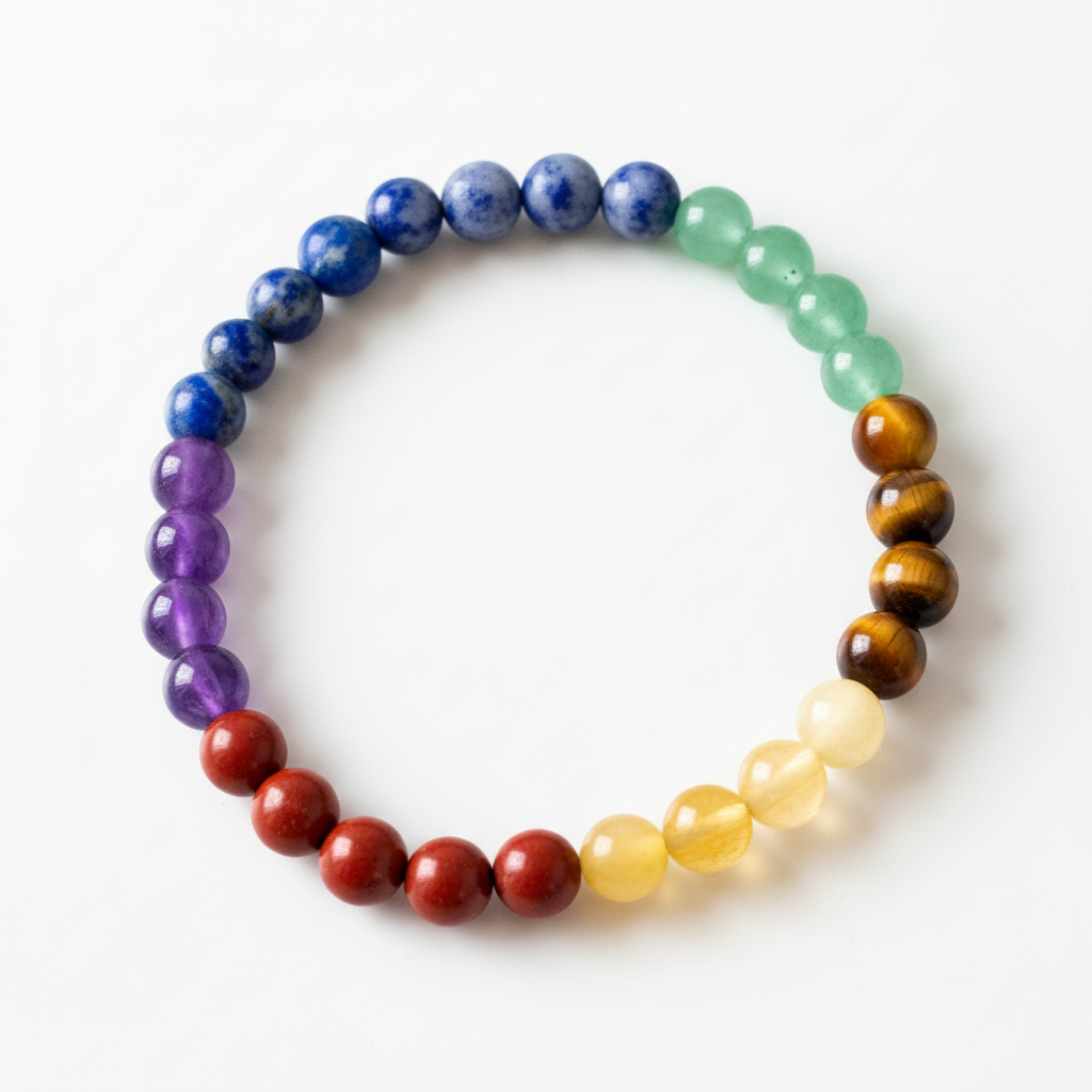 Bracelet 7 chakras 6 mm