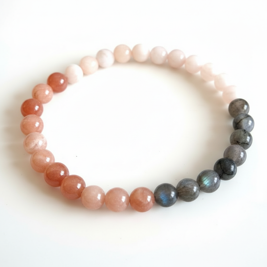 Bracelet Pierre de Lune 6 mm 3 couleurs