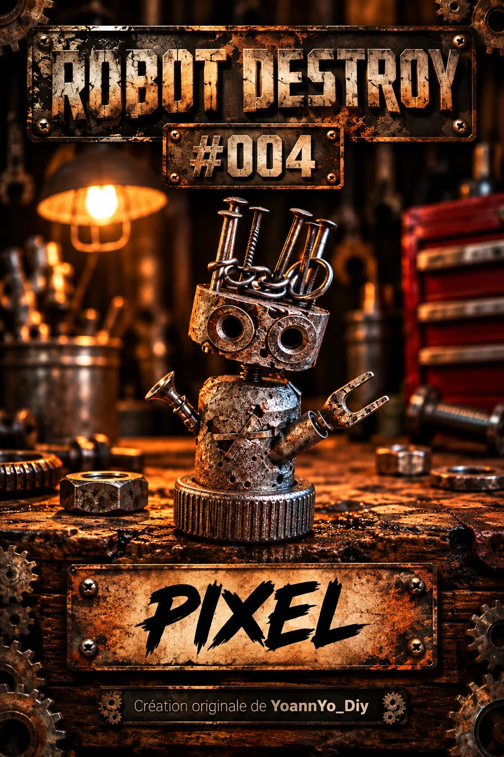 Robot Destroy numéro 004 — PIXEL